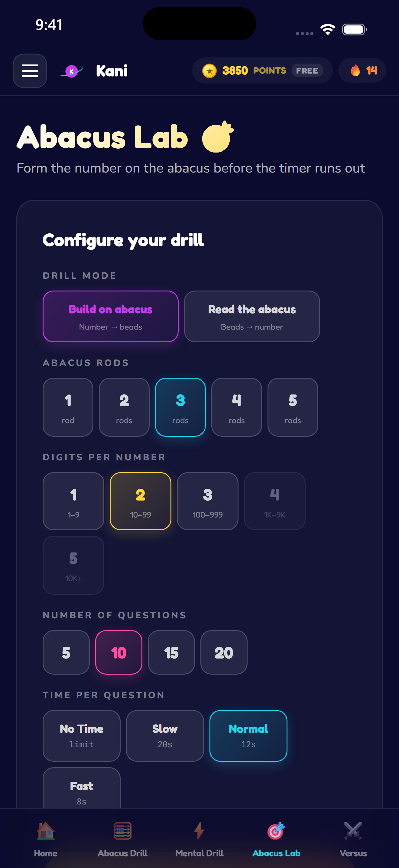 The free abacus sandbox — drag the beads.